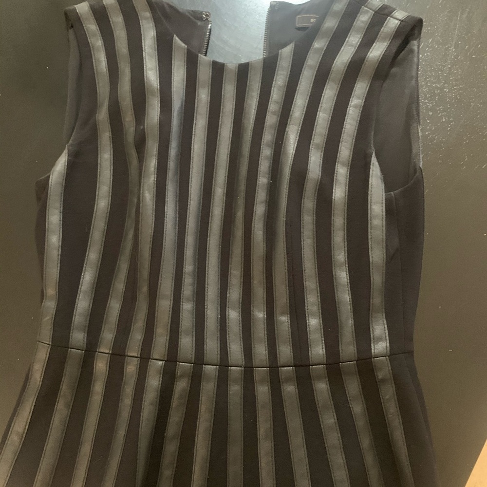 BCBG Max Azria leather top, XS